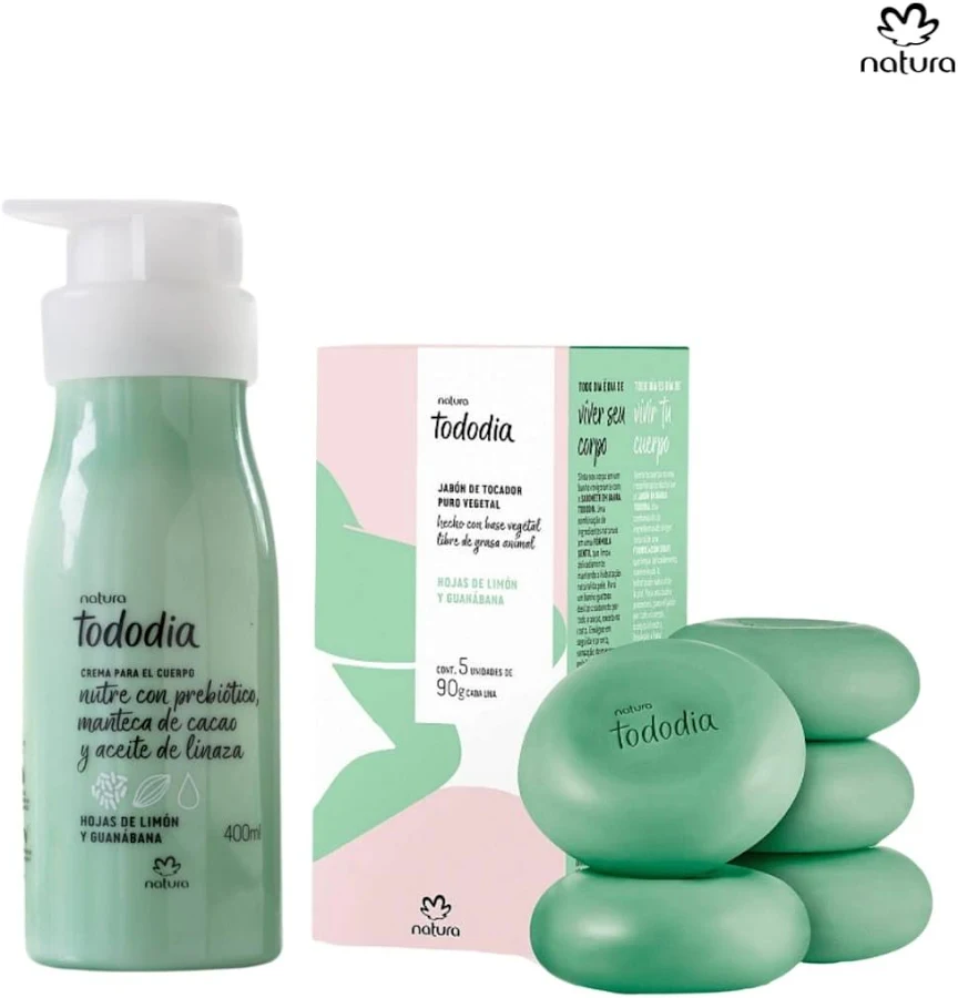 Kit hojas de limón y Guanábana jabón y crema